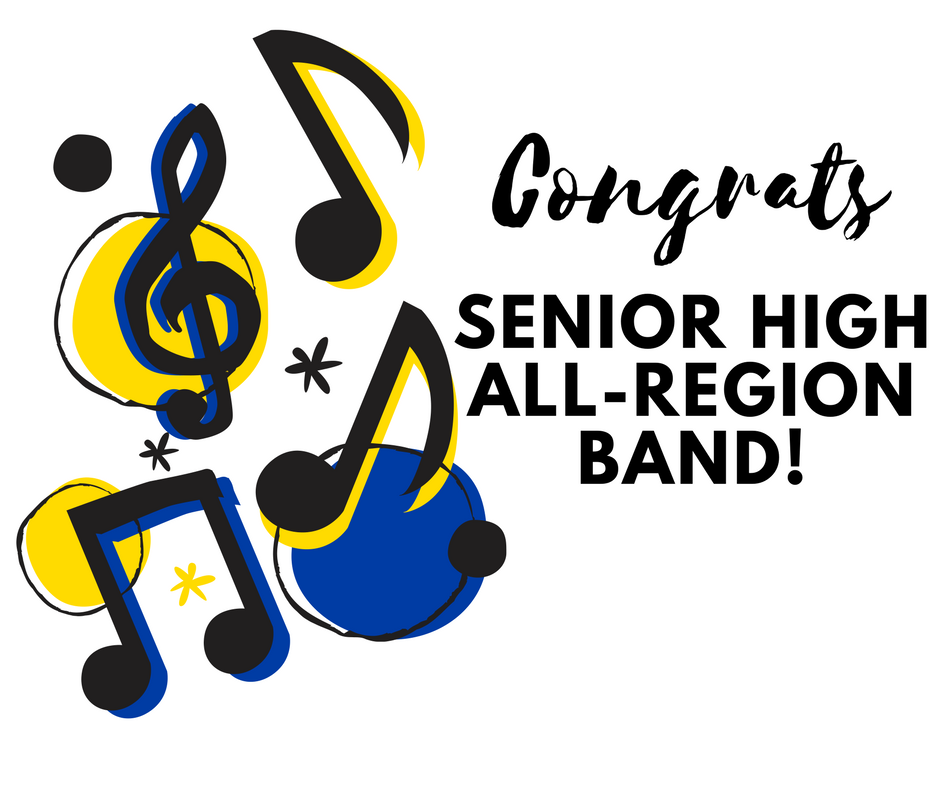 Congratulations to the following students who earned their spots in the 2018 Region 3 Honor Band!