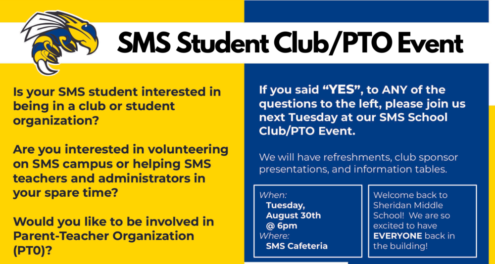 SMS event graphic