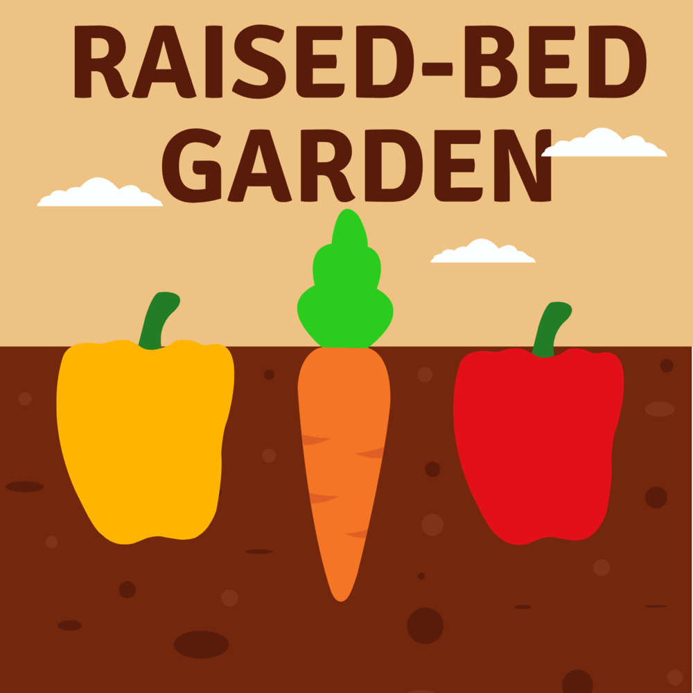 Raised-bed garden image