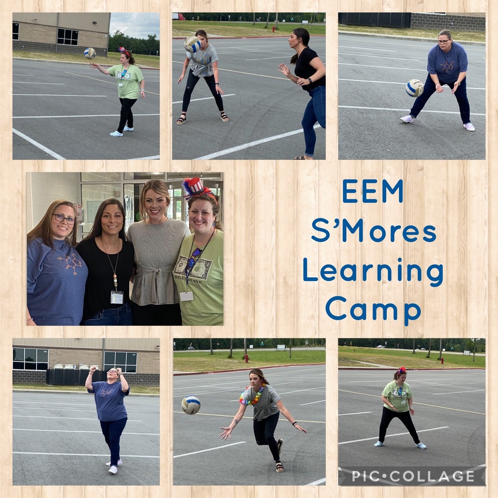 EEM S'Mores teachers enjoying a game of four square with students