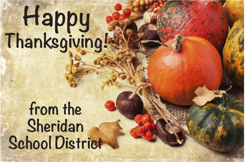 graphic wishing "Happy Thanksgiving" from the SSD