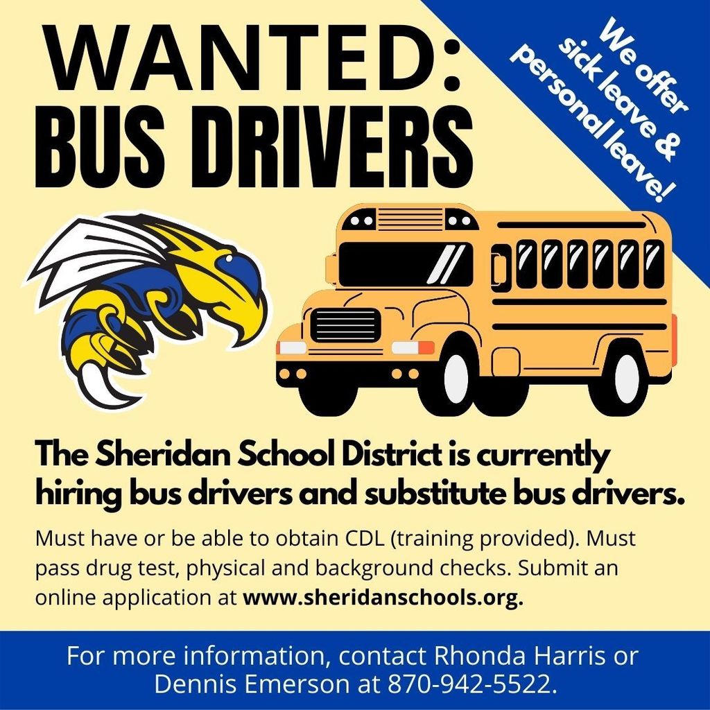 Bus drivers wanted image