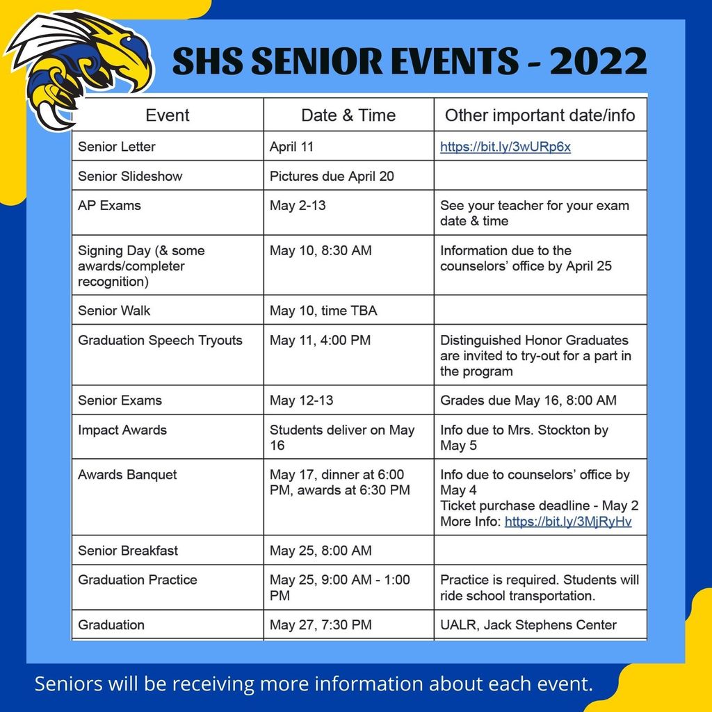 SHS senior activities