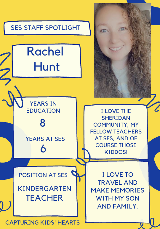 Rachel Hunt, Kinder Teacher
