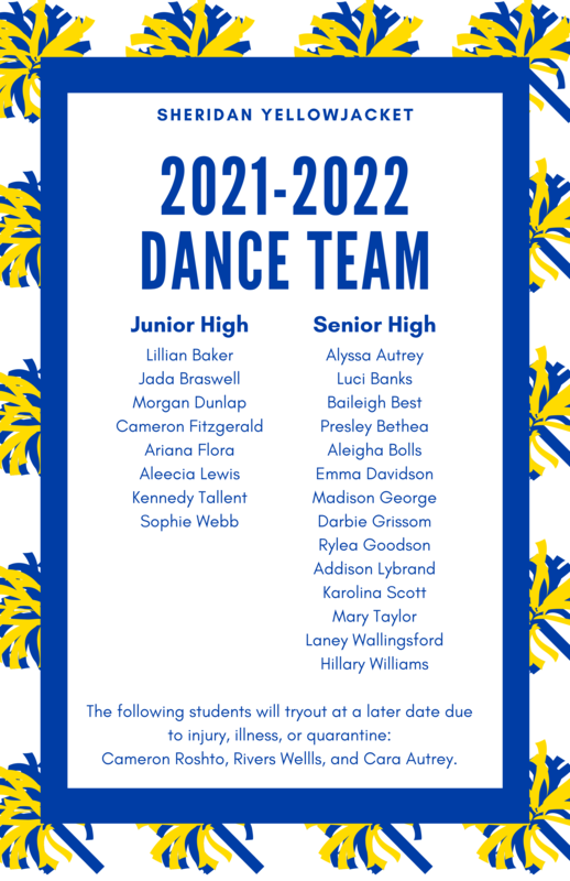 SSD Announces the 2021-2022 Dance Team