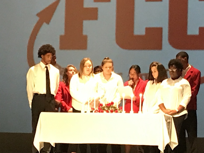 Two students inducted as officers at FCCLA